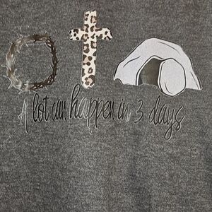 Easter Christian T-Shirt Large  * 4/$20 *